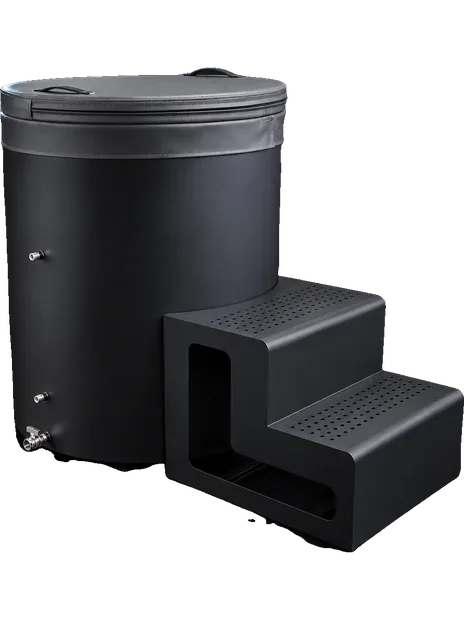 Ares commercial stainless round ice bath