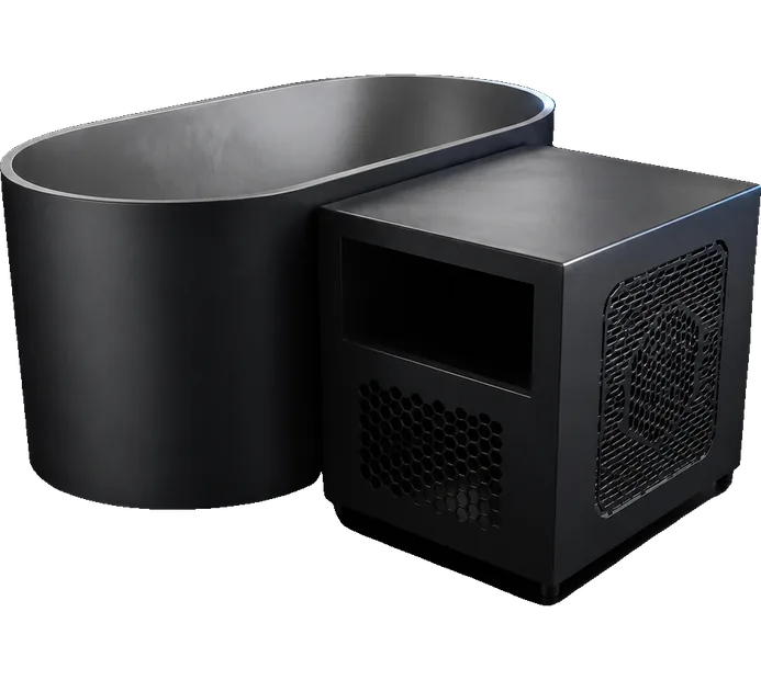 Atlas commercial stainless oval ice bath
